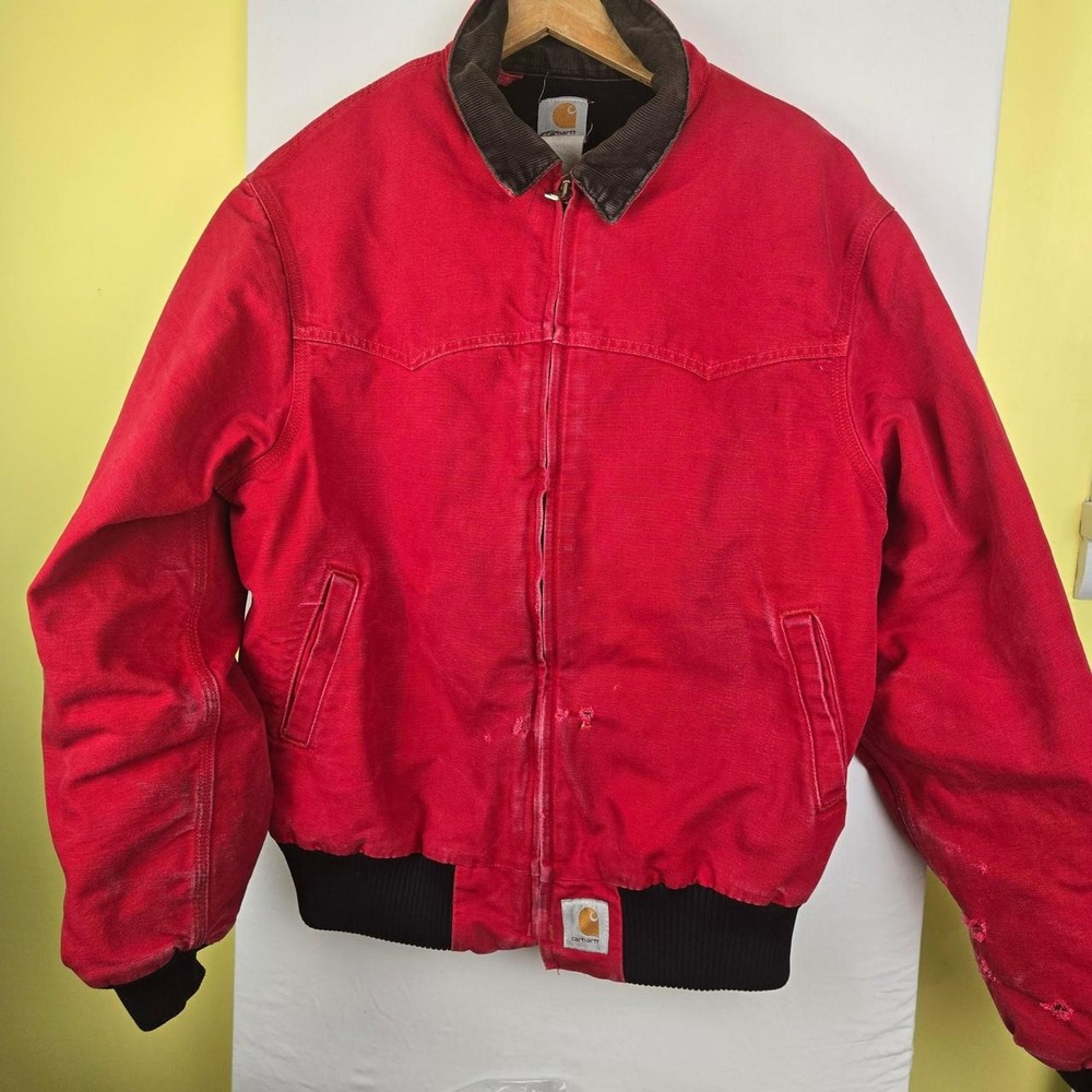 Vintage Carhartt Santa Fe jacket. destroyed.  holes. approximately size M